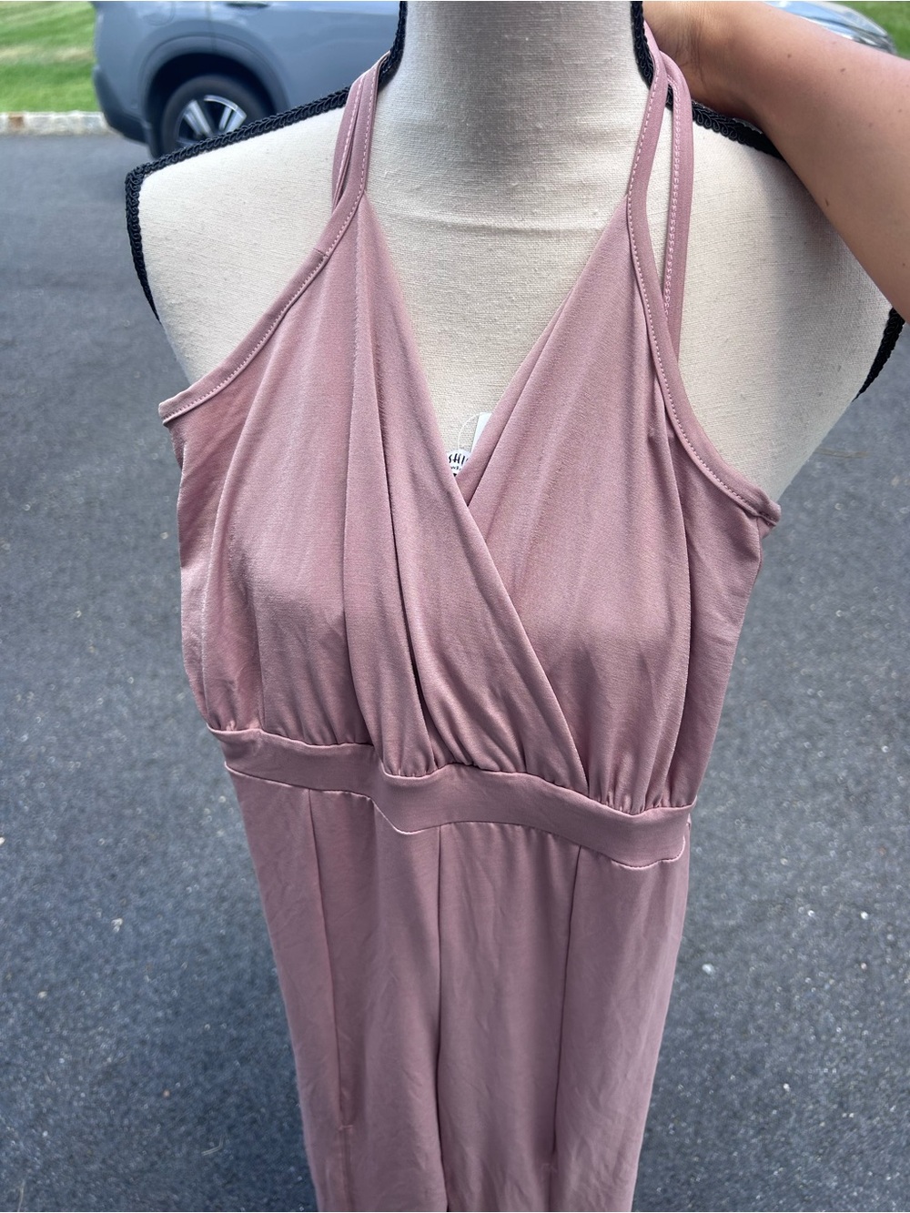 Fashion Nova Dusty Rose jumpsuit